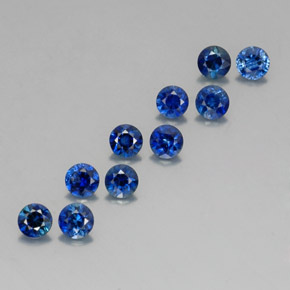 2.06 ct Blue Sapphire Stone, Natural Sapphire in Diamond-Cut Shape for Sale