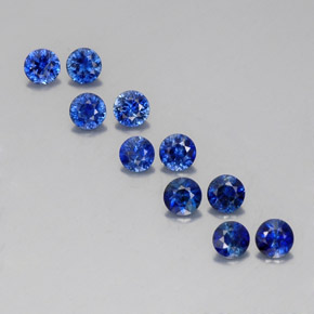 2.01 ct Blue Sapphire Gemstone, Sapphire Gem in Diamond-Cut Shape for Sale.