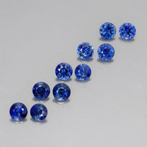 2.01 ct Blue Sapphire Stone, Natural Sapphire in Diamond-Cut Shape for Sale