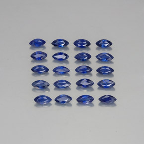 3.94 ct Blue Sapphire Gemstone, Sapphire Gem in Marquise Facet Shape for Sale.