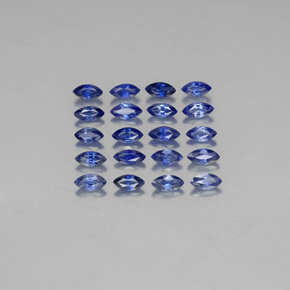 3.56 ct Blue Sapphire Gemstone, Sapphire Gem in Marquise Facet Shape for Sale.