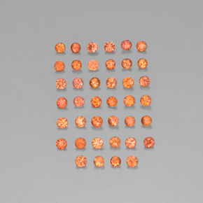 1.29 ct Orange Sapphire Gemstone, Sapphire Gem in Diamond-Cut Shape for Sale.