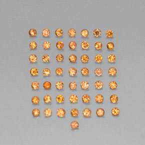 1.59 ct Orange Sapphire Gemstone, Sapphire Gem in Diamond-Cut Shape for Sale.
