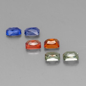Sapphire Gemstone in 4 x 3.1 mm Size for Sale, Sapphire Stone in Multicolor Color