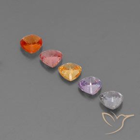 Sapphire Gemstones in 4 x 4 mm (calibrated) Size for Sale, Sapphire Stones in Multicolor Color