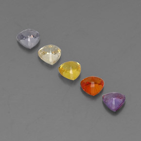 Sapphire Gemstones in 4 x 4 mm (calibrated) Size for Sale, Sapphire Stones in Multicolor Color