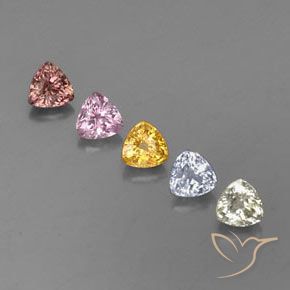 Multicolor Zafiro Gema - 0.4ct Forma trillón (ID: 329974)