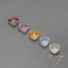 Sapphire Gemstones in 4 x 4 mm (calibrated) Size for Sale, Sapphire Stones in Multicolor Color