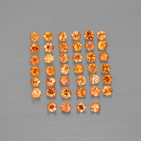 1.42 ct Orange Sapphire Gemstone, Sapphire Gem in Diamond-Cut Shape for Sale.