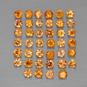 1.16 ct Orange Sapphire Stone, Natural Sapphire in Diamond-Cut Shape for Sale