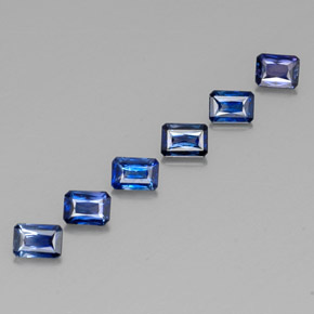 1.49 ct Blue Sapphire Stone, Natural Sapphire in Octagon / Scissor Cut Shape for Sale