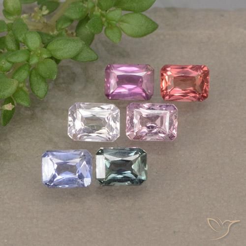 1.43 ct Octagon Cut Sapphire, 3.9 x 2.9 mm From Tanzania, Photo A