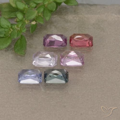 Sapphire Gemstones in 4 x 3 mm (calibrated) Size for Sale, Sapphire Stones in Multicolor Color