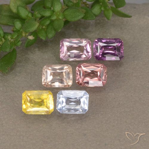 1.45 ct Octagon Cut Sapphire, 4 x 2.9 mm From Tanzania, Photo A