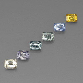 1.66 ct Multicolor Sapphire Stone, Natural Sapphire in Octagon / Scissor Cut Shape for Sale