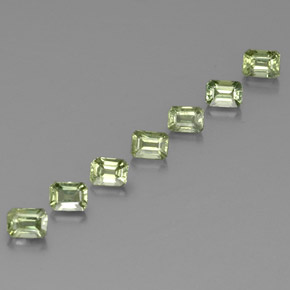 2.07 ctw Green Sapphire Stones, Natural Sapphire in Octagon Facet Shape for Sale