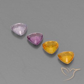 Sapphire Gemstones in 4 x 4 mm (calibrated) Size for Sale, Sapphire Stones in Multicolor Color