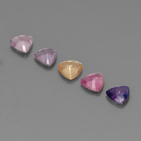 Sapphire Gemstone in 4.2 x 4.1 mm Size for Sale, Sapphire Stone in Multicolor Color