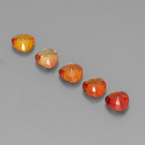 Sapphire Gemstones in 4.1 x 4.1 mm Size for Sale, Sapphire Stones in Multicolor Color