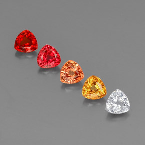 1.77 ct Multicolor Sapphire Gemstone, Sapphire Gem in Trillion Facet Shape for Sale.
