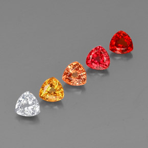 1.77 ct Multicolor Sapphire Stone, Natural Sapphire in Trillion Facet Shape for Sale