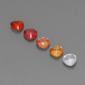Sapphire Gemstone in 4.1 x 4 mm Size for Sale, Sapphire Stone in Multicolor Color