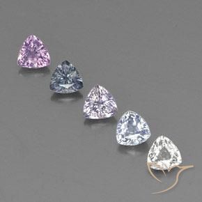 Многоцветный Сапфир Камень - 0.3ct Огранка Триллион Фасетная (ID: 330574)