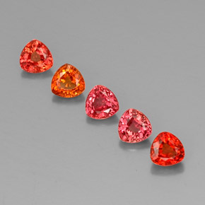 Ámbar naranja Zafiro Gema - 0.4ct Forma trillón (ID: 330575)