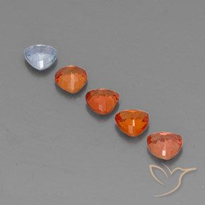 Sapphire Gemstones in 4.1 x 4.1 mm Size for Sale, Sapphire Stones in Multicolor Color