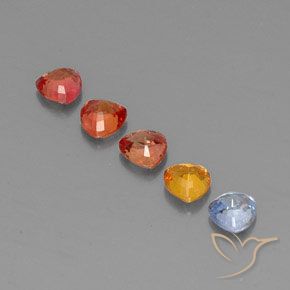 Sapphire Gemstones in 4 x 4 mm (calibrated) Size for Sale, Sapphire Stones in Multicolor Color