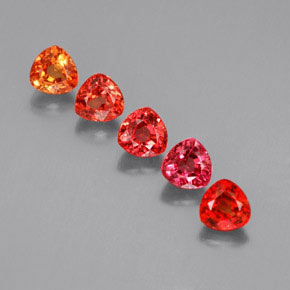 2.07 ctw Multicolor Sapphire Stones, Natural Sapphire in Trillion Facet Shape for Sale