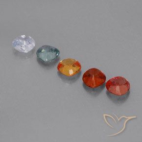 Sapphire Gemstones in 4 x 4 mm (calibrated) Size for Sale, Sapphire Stones in Multicolor Color