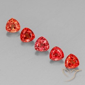 Multicolor Sapphire Gem - 0.4ct Trillion Facet (ID: 330715)