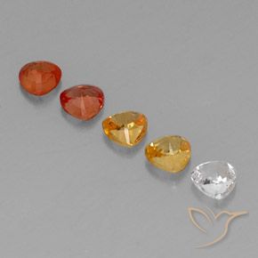 Sapphire Gemstones in 4.3 x 4.3 mm Size for Sale, Sapphire Stones in Multicolor Color