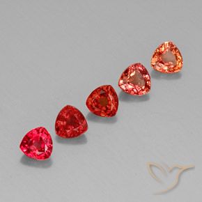 1.74 ctw Multicolor Sapphire Stones, Natural Sapphire in Trillion Facet Shape for Sale