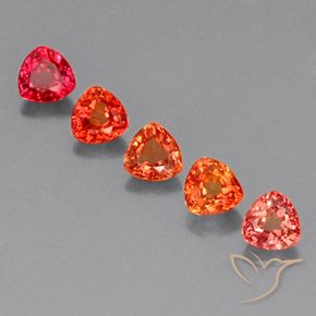 Multicolor Sapphire Gem - 0.4ct Trillion Facet (ID: 330728)