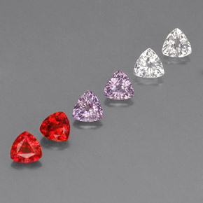 2.01 ctw Multicolor Sapphire Stones, Natural Sapphire in Trillion Facet Shape for Sale
