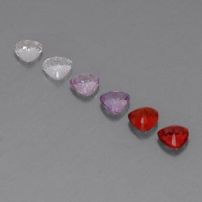 Sapphire Gemstones in 4.2 x 4.1 mm Size for Sale, Sapphire Stones in Multicolor Color