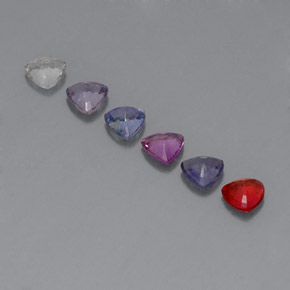 Sapphire Gemstones in 4 x 4 mm (calibrated) Size for Sale, Sapphire Stones in Multicolor Color