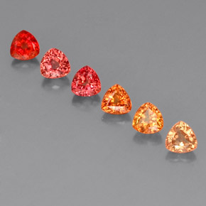 2.51 ct Multicolor Sapphire Gemstone, Sapphire Gem in Trillion Facet Shape for Sale.