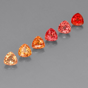 2.51 ct Multicolor Sapphire Stone, Natural Sapphire in Trillion Facet Shape for Sale