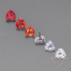 Multicolore Zaffiro Gem - 0.3ct Sfaccettatura trilliant (ID: 330732)