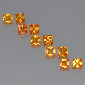2.1ct Princess-Cut Yellow Orange Sapphire for sale thumb image of 2.1ct Princess-Cut Yellow Orange Sapphire (ID: 330831)
