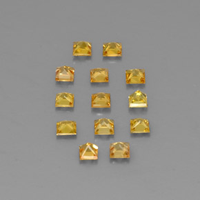 Sapphire Gemstone in 2.8 x 2.8 mm Size for Sale, Sapphire Stone in Yellow Golden Color