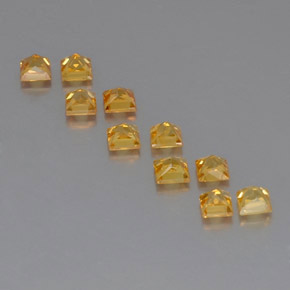 Sapphire Gemstone in 3.2 x 3.2 mm Size for Sale, Sapphire Stone in Yellow Golden Color