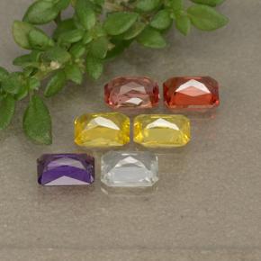 Sapphire Gemstones in 4.1 x 3.1 mm Size for Sale, Sapphire Stones in Multicolor Color