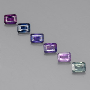 1.69 ct Multicolor Sapphire Gemstone, Sapphire Gem in Octagon / Scissor Cut Shape for Sale.
