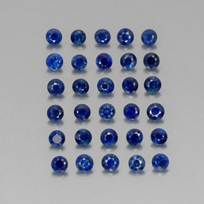 1.31 ct Blue Sapphire Stone, Natural Sapphire in Diamond-Cut Shape for Sale