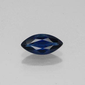 0.83 ct Blue Sapphire Gemstone, Sapphire Gem in Marquise Facet Shape for Sale.