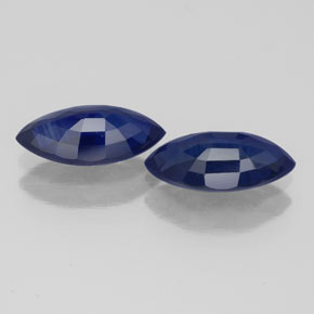 Sapphire Gemstone in 9.2 x 4.8 mm Size for Sale, Sapphire Stone in Deep Blue Color